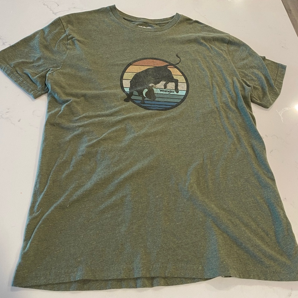 Green Wrangler Mens Tee